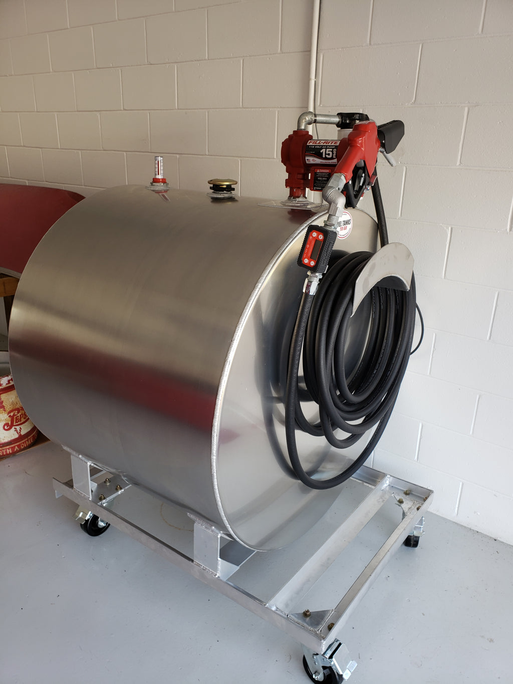Fuel Tank on Caster Wheels